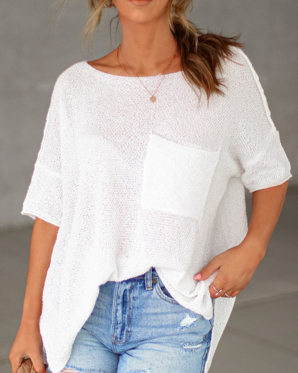 Prudence Knit Oversized Top sold by Vici product image thumbnail 4