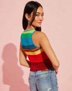 Rainbow Knit Tank - FINAL SALE sold by Vici
