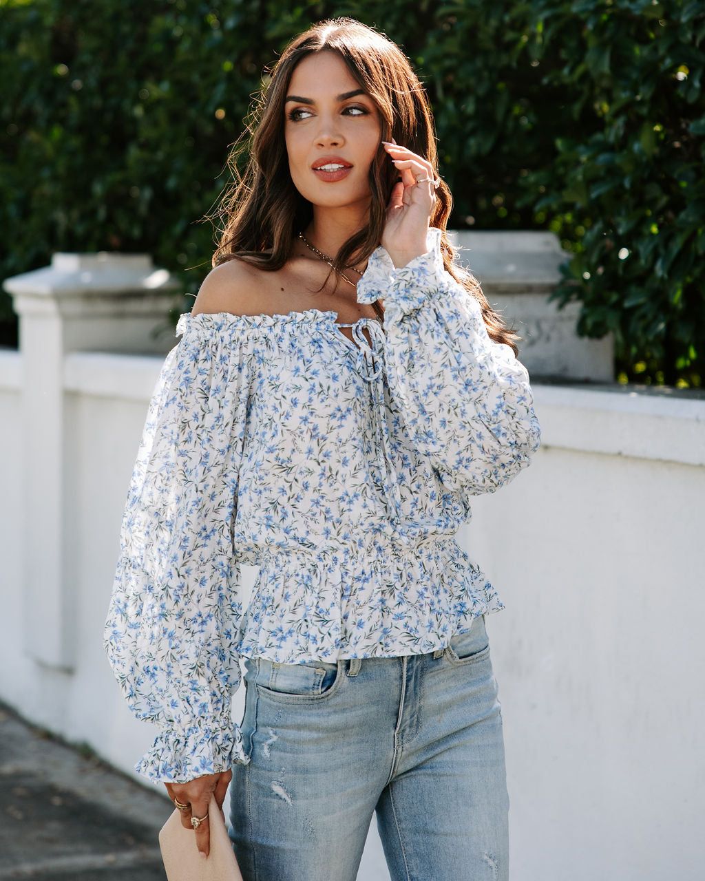 Floral Meadow Dreams Floral Off The Shoulder Top - FINAL SALE sold by Vici product image thumbnail 5