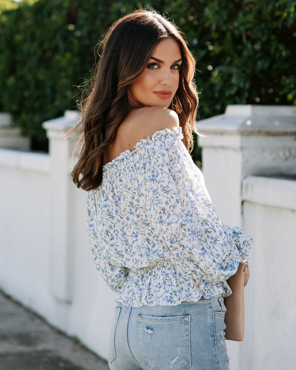 Floral Meadow Dreams Floral Off The Shoulder Top - FINAL SALE sold by Vici product image thumbnail 4