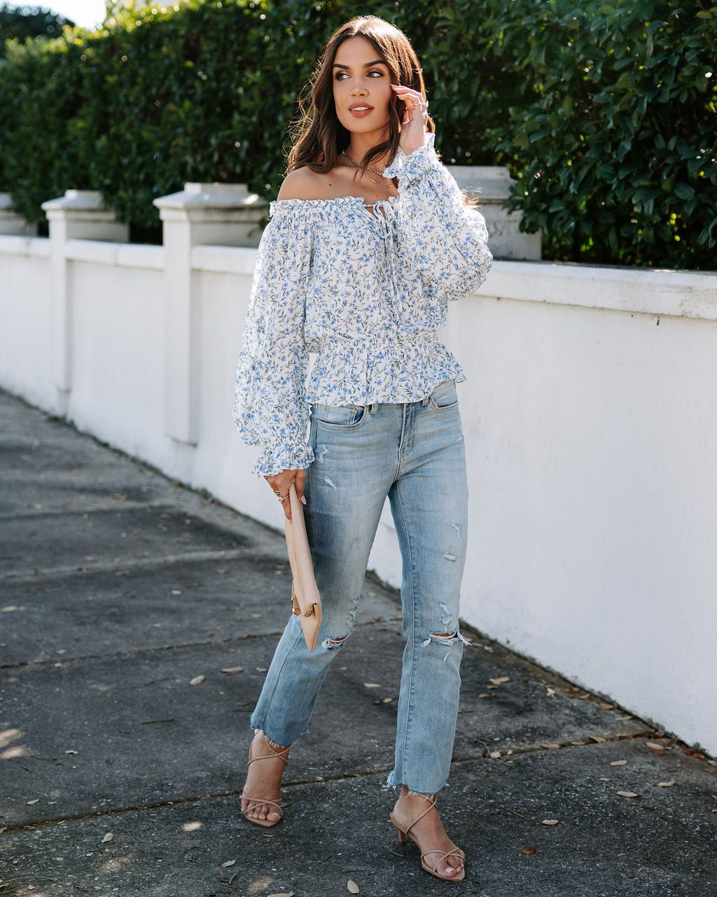 Floral Meadow Dreams Floral Off The Shoulder Top - FINAL SALE sold by Vici product image thumbnail 7