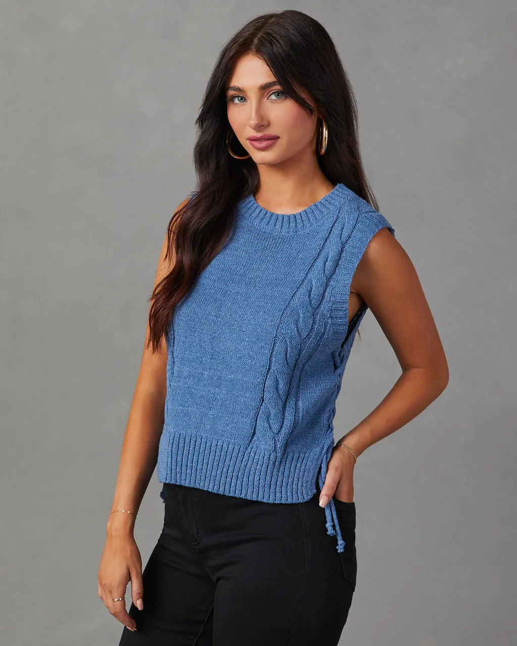 Shamar Braided Sweater Tank sold by Vici product image thumbnail 3