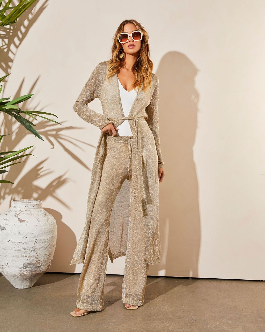 Shamira Semi Sheer Robe - Gold - FINAL SALE sold by Vici product image thumbnail 7