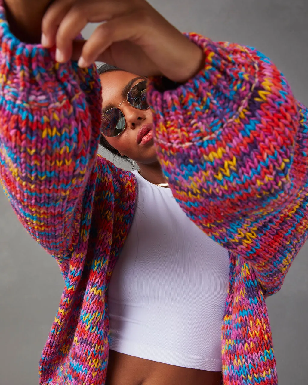 A Different World Multicolor Cardigan sold by Vici product image thumbnail 5