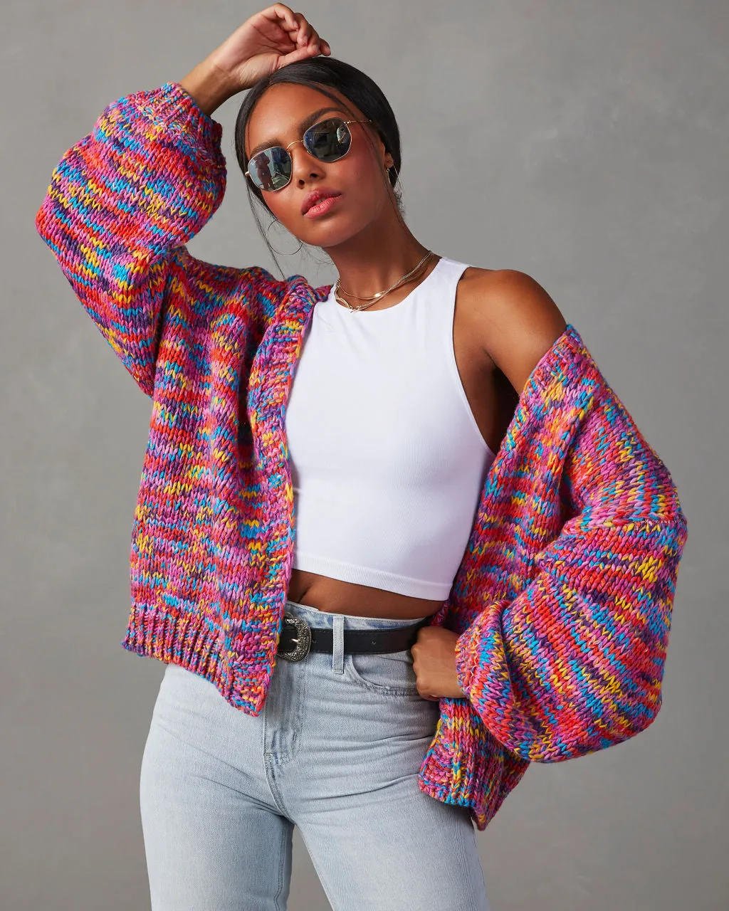 A Different World Multicolor Cardigan sold by Vici product image thumbnail 3