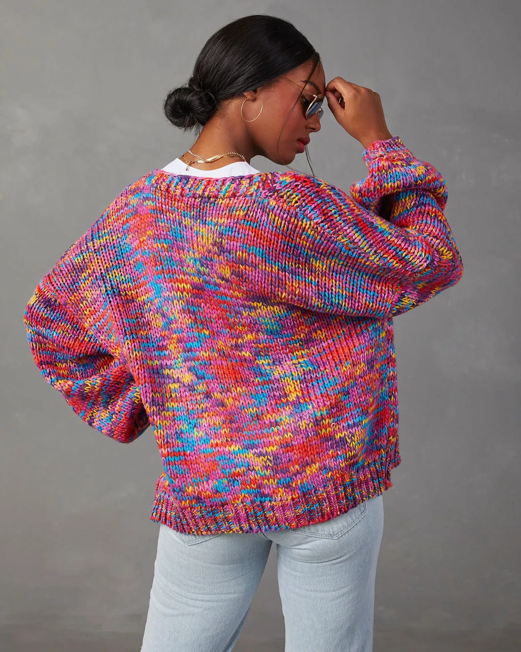 A Different World Multicolor Cardigan sold by Vici product image thumbnail 4