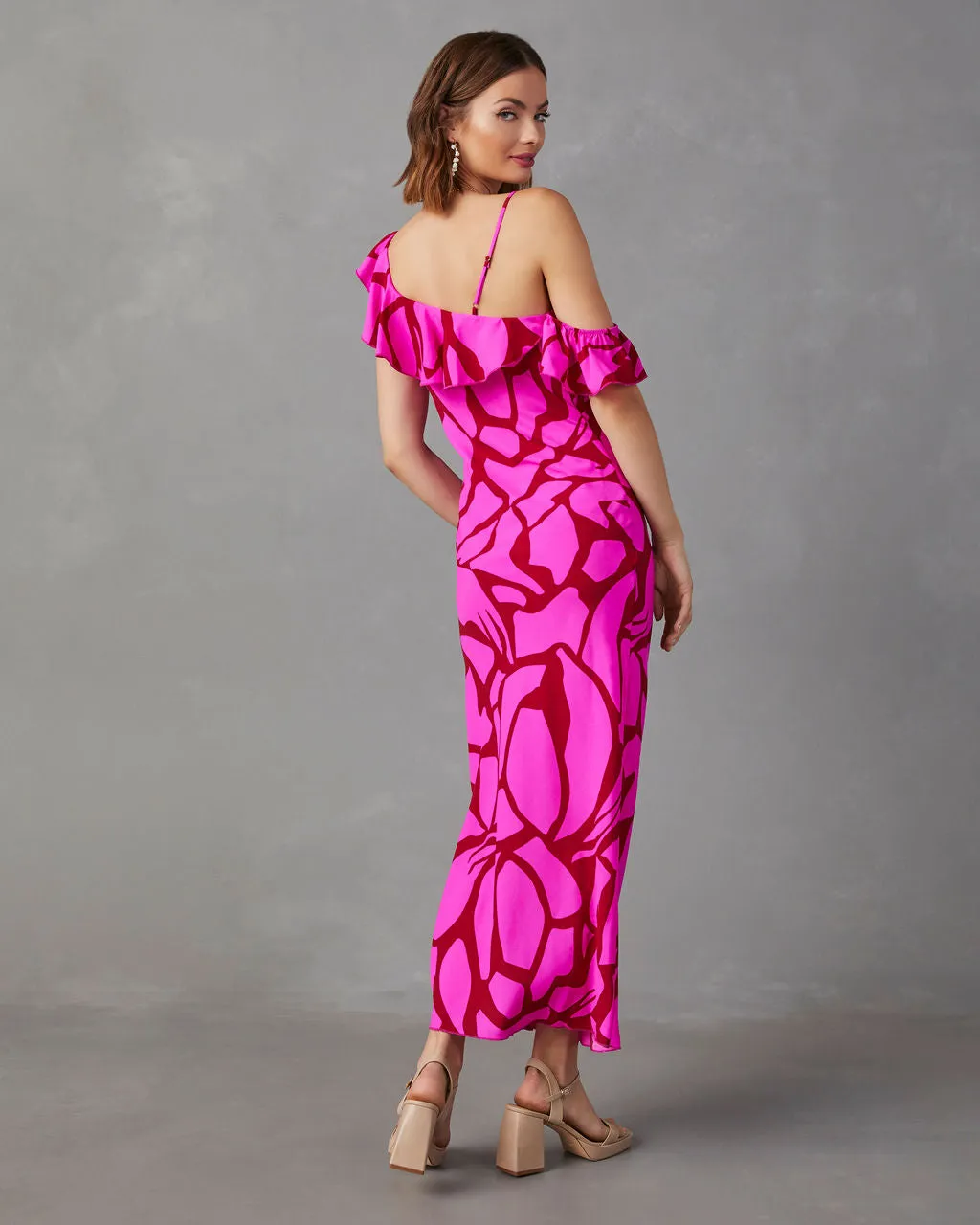 Tallula One Shoulder Ruffled Maxi Dress sold by Vici product image thumbnail 2