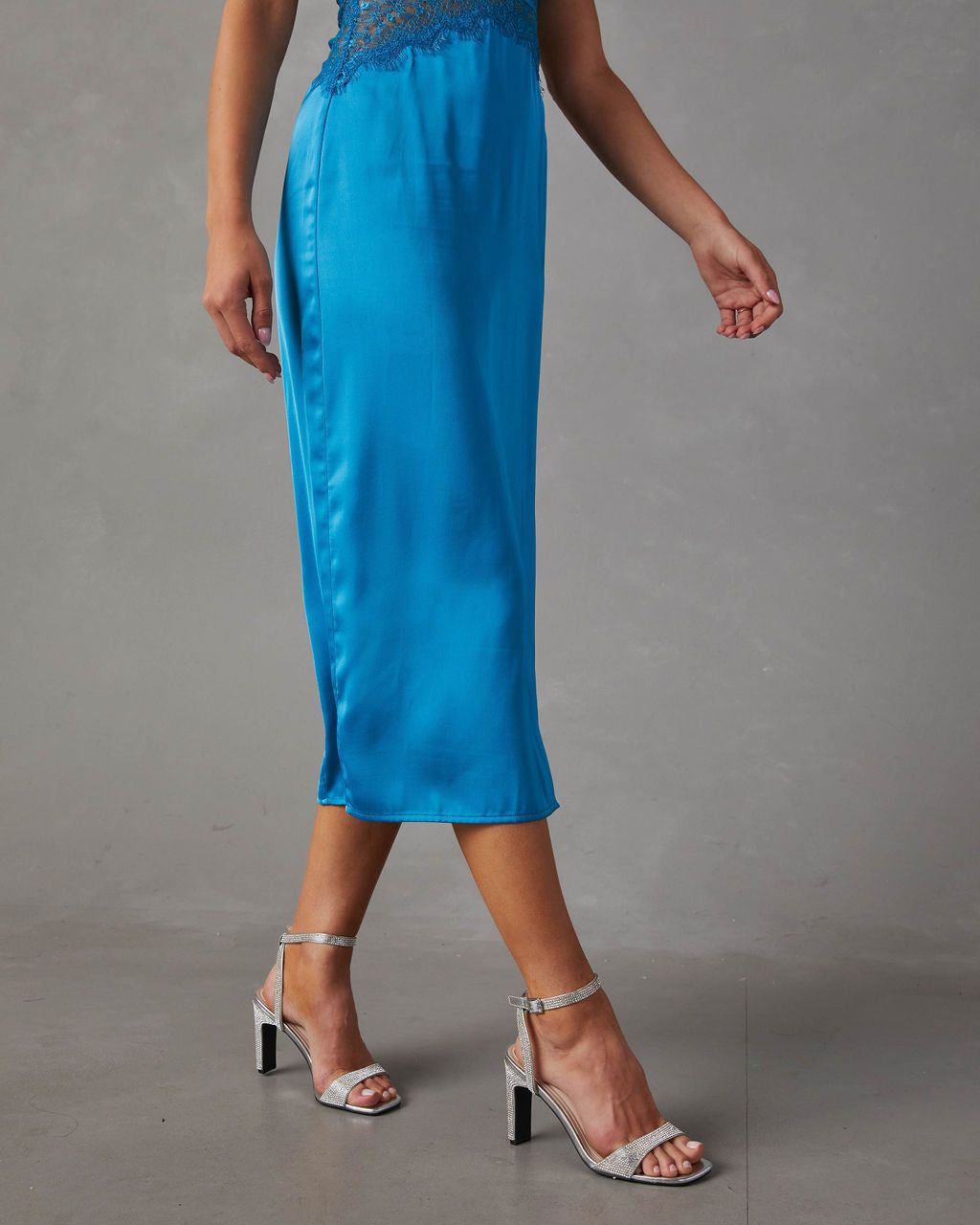 Rinaldi Rhinestone Embellished Heels - Silver - SALE sold by Vici product image thumbnail 4