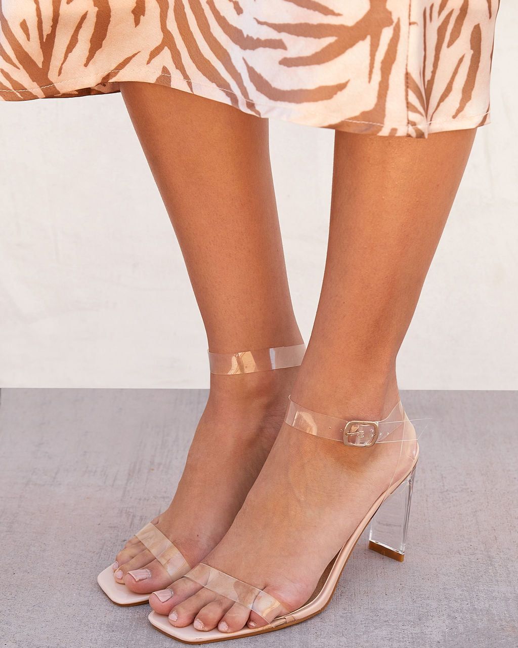 Billini Santiago Clear Strappy Heels sold by Vici product image thumbnail 4