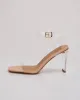 Billini  Santiago Clear Strappy Heels sold by Vici