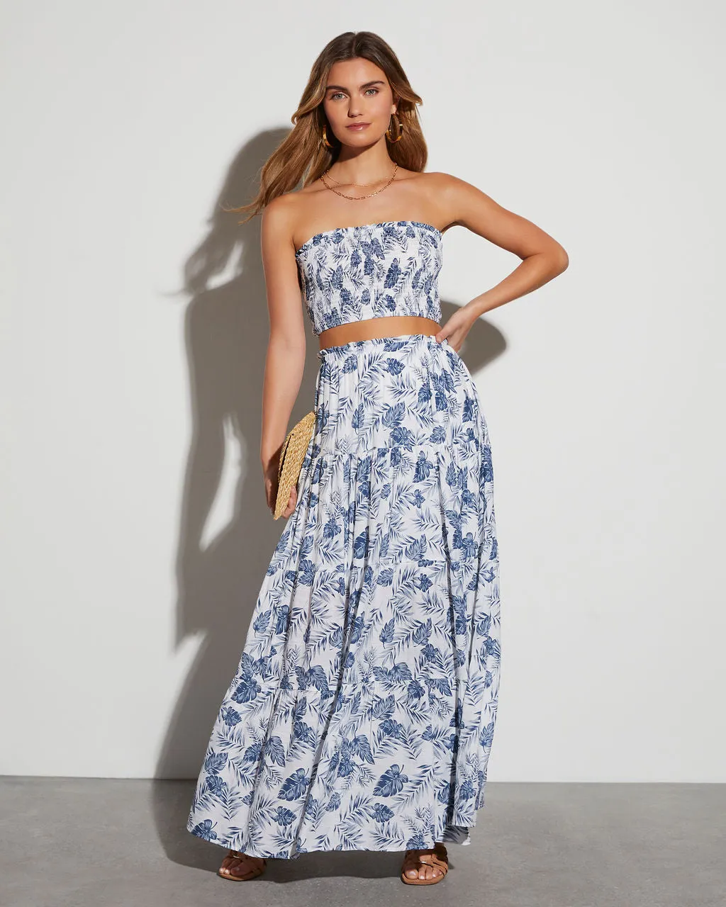 Stassi Smocked Tropical Tube Top sold by Vici product image thumbnail 2