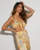 Calypso Tropical Wrap Crop Top sold by Vici
