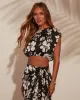 Paola Printed Short Sleeve Top sold by Vici