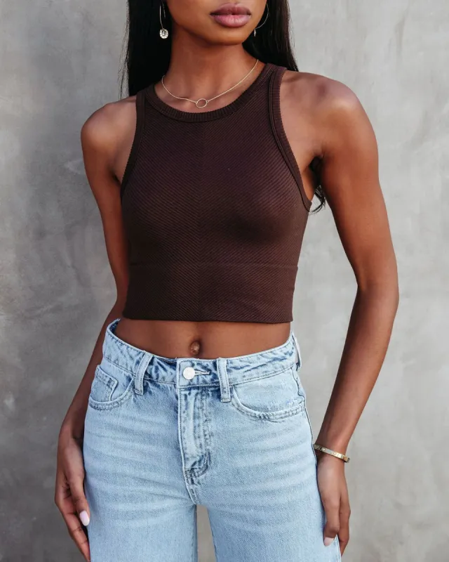 Micah Ribbed Crop Top sold by Vici