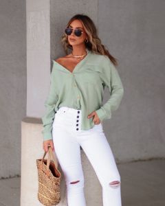 All About Sunshine Button Down Top sold by Vici