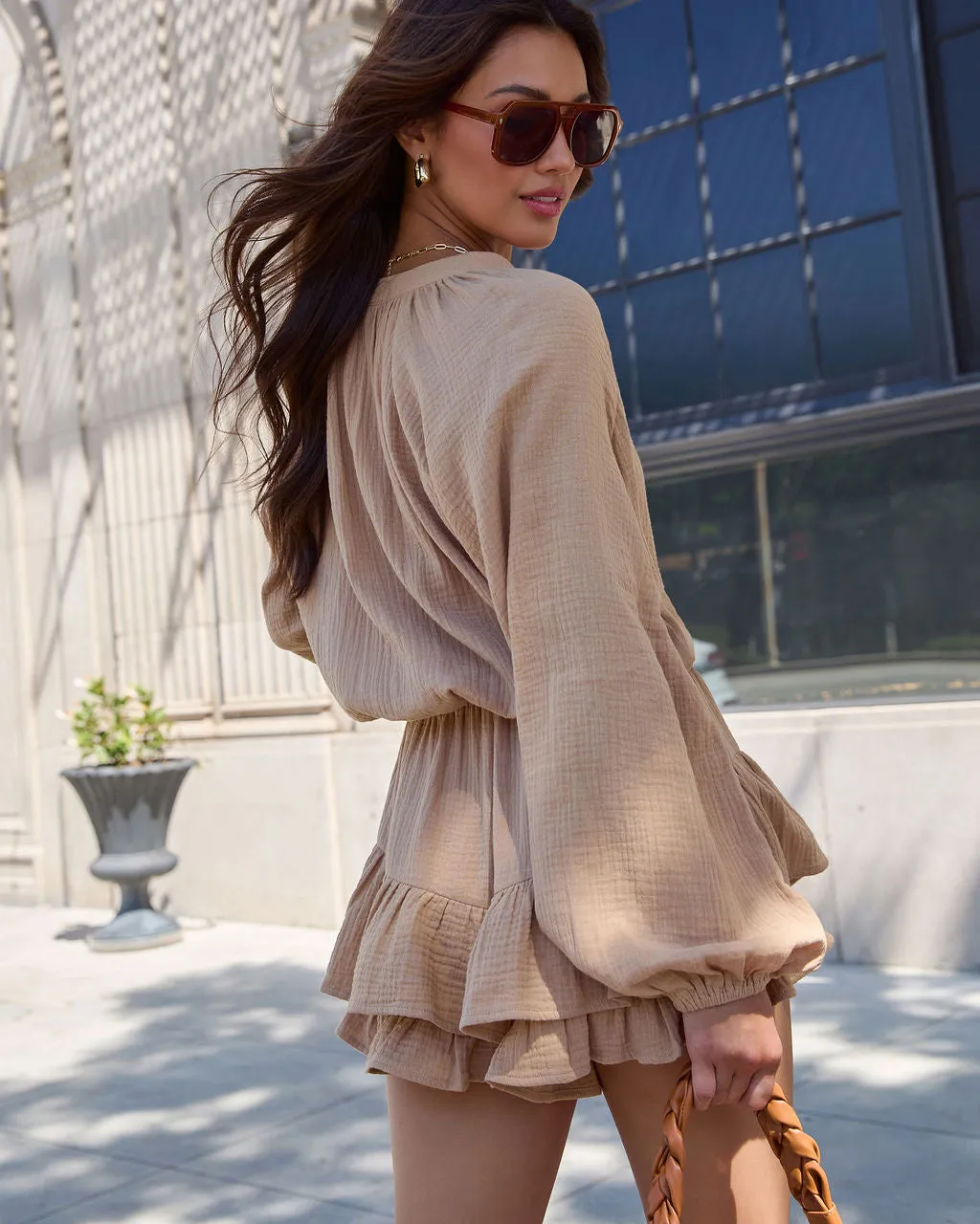 Goldie Skirt Overlay Romper sold by Vici product image thumbnail 4