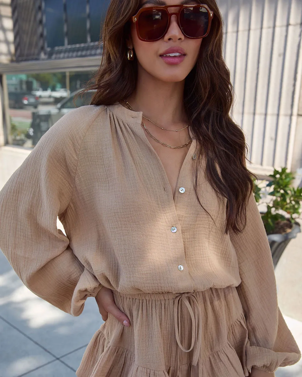 Goldie Skirt Overlay Romper sold by Vici product image thumbnail 5