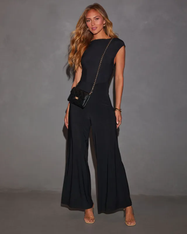 Katy Twist Back Jumpsuit sold by Vici
