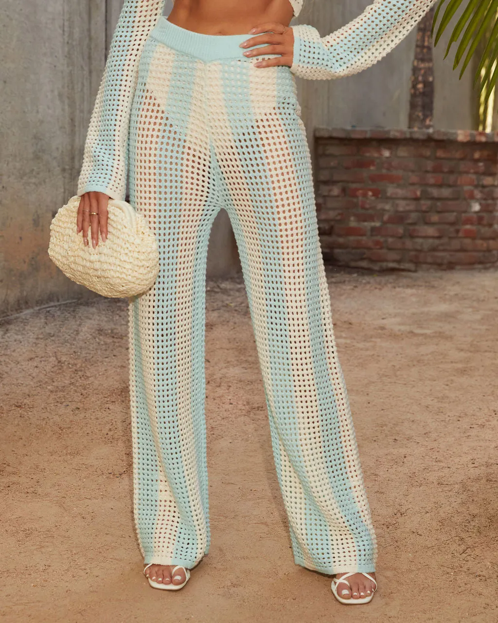 Seychelles Crochet Striped Coverup Flare Pants sold by Vici product image thumbnail 2