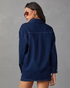 Kady Oversized Denim Jacket sold by Vici