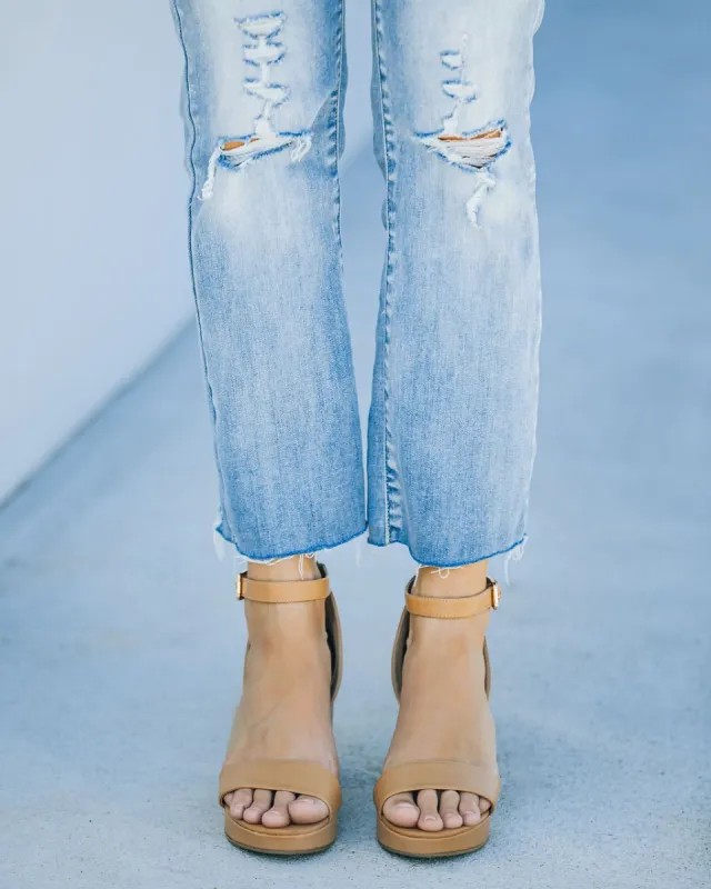 Go On Faux Leather Heeled Platform Sandal - FINAL SALE sold by Vici