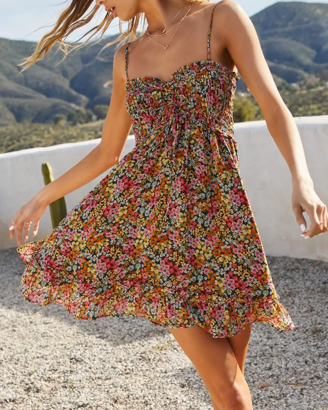 Flower Fields Ditsy Floral Mini Dress sold by Vici