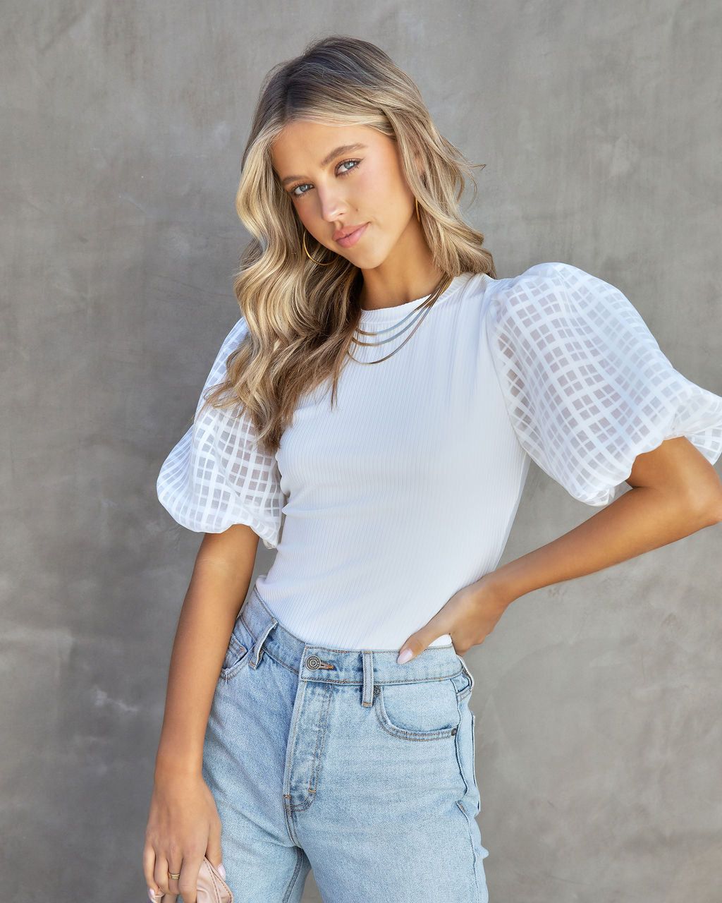 Enchanted Puff Sleeve Top sold by Vici product image thumbnail 2