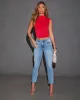 Kristina High Rise Cropped Skinny Jean sold by Vici