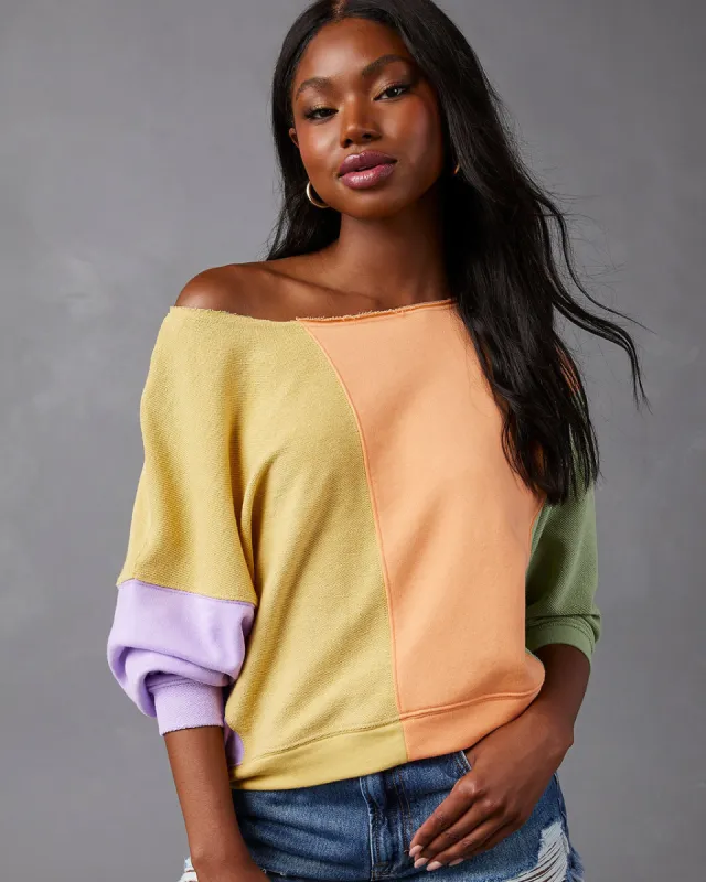 Brendel Colorblock Pullover Sweater sold by Vici
