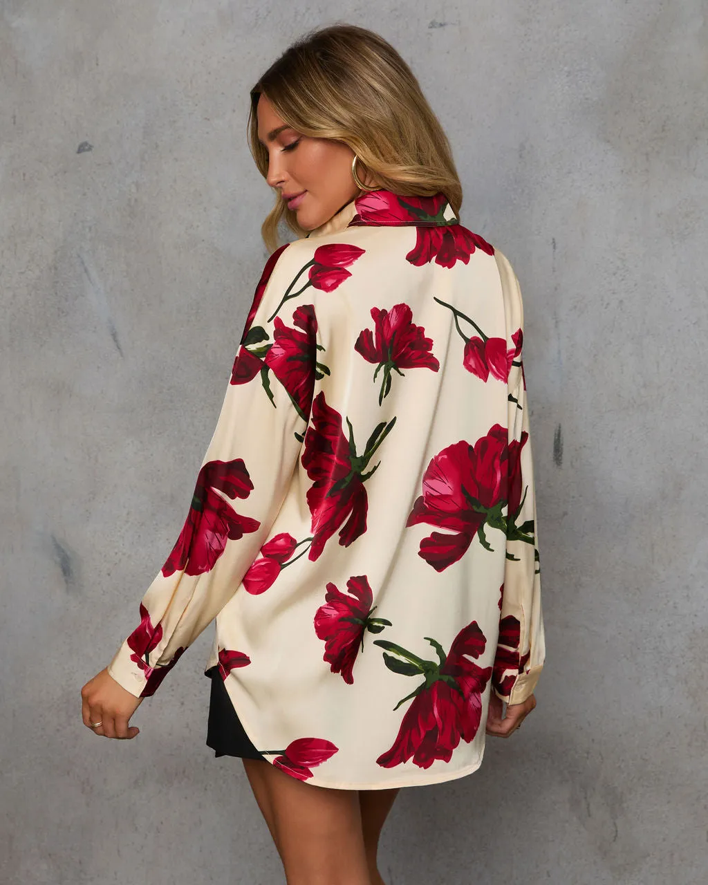 Layna Floral Button Down Top sold by Vici product image thumbnail 4