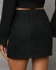 Liliane Tweed Mini Skirt sold by Vici