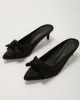 Dainty Little Number Satin Knot Mule sold by Vici