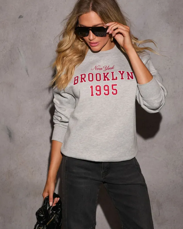 Brooklyn 1995 Graphic Sweatshirt sold by Vici