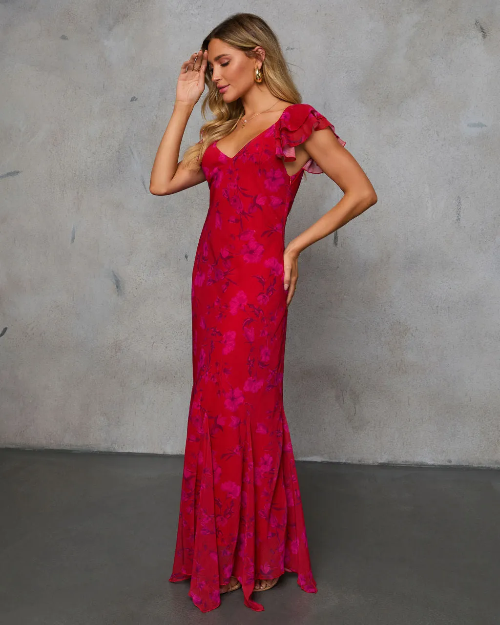 One And Only Floral Maxi Dress sold by Vici