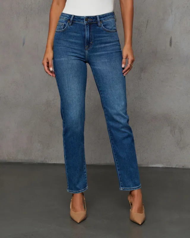 Jemma High Rise Straight Leg Jeans sold by Vici