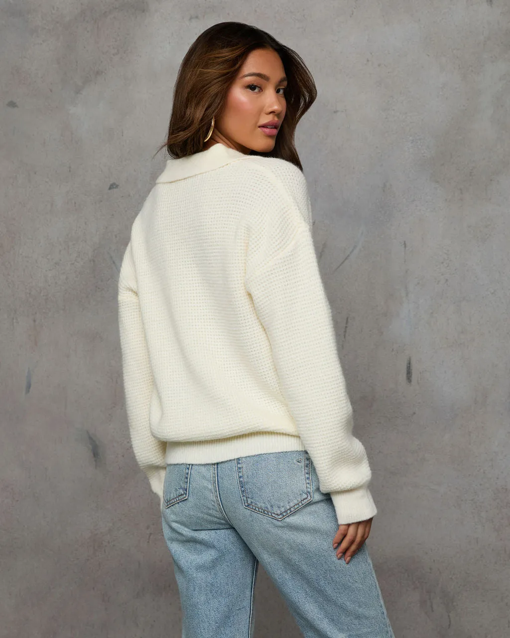Marlah Thermal Knit Sweater sold by Vici product image thumbnail 4