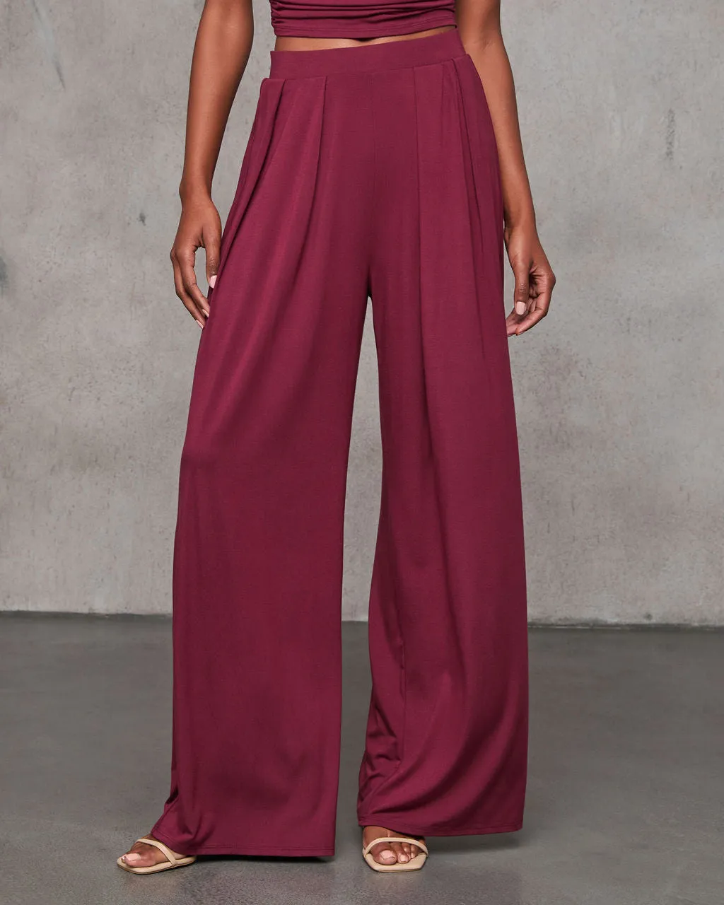 Santori High Rise Wide Leg Pants sold by Vici