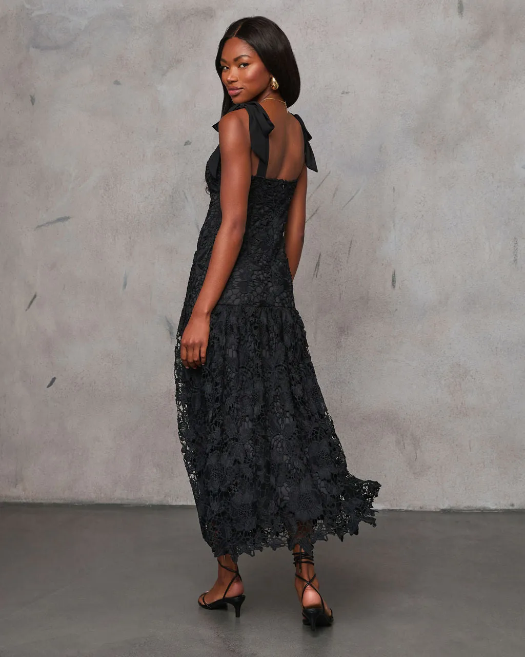 Morticia Lace Sweetheart Neckline Maxi Dress sold by Vici product image thumbnail 4