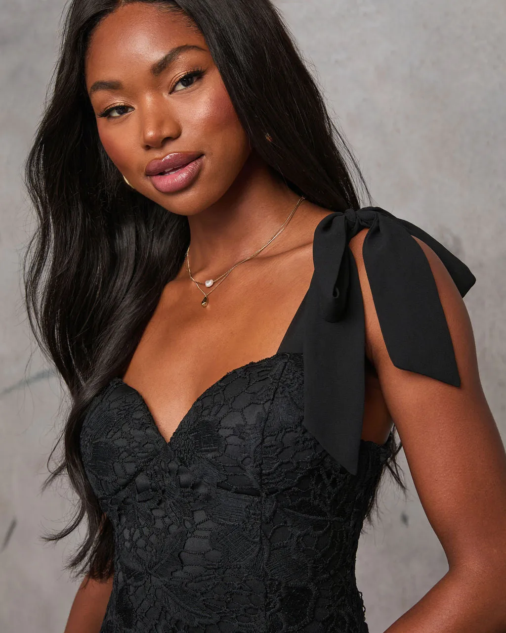 Morticia Lace Sweetheart Neckline Maxi Dress sold by Vici product image thumbnail 2