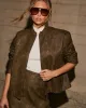 Cayli Leather Moto Jacket sold by Vici