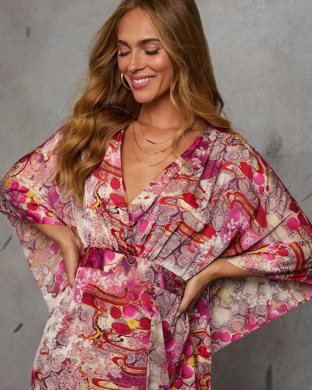 Darling Daisy Kimono Maxi Dress sold by Vici product image thumbnail 2