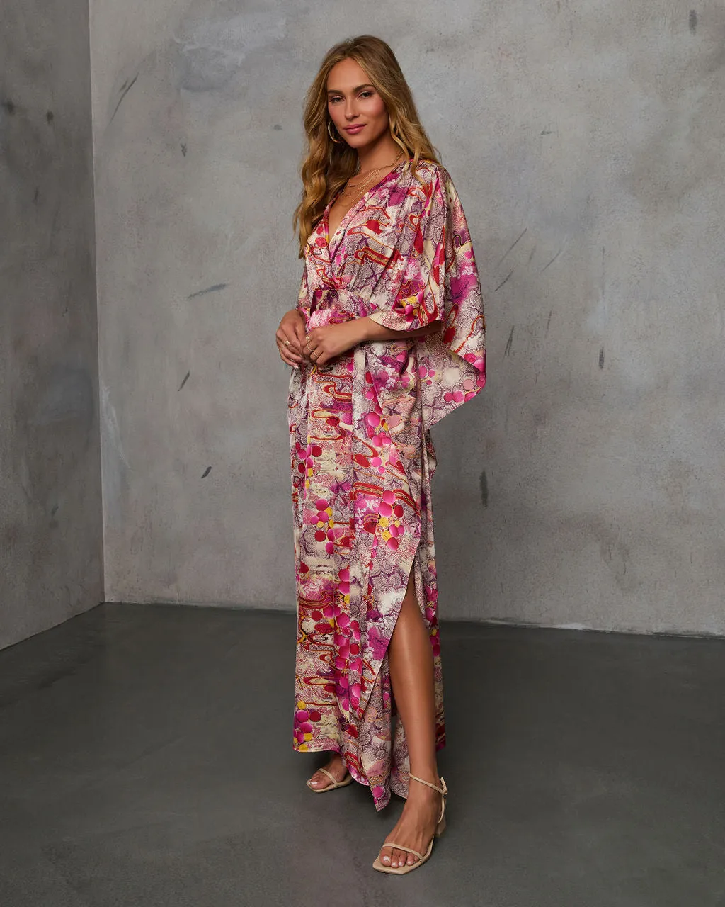 Darling Daisy Kimono Maxi Dress sold by Vici product image thumbnail 3