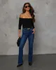 Dorina Super Stretch High Rise Flare Jeans sold by Vici
