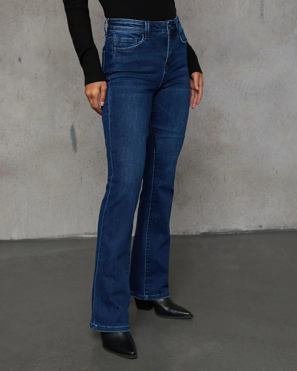 Dorina Super Stretch High Rise Flare Jeans sold by Vici product image thumbnail 3