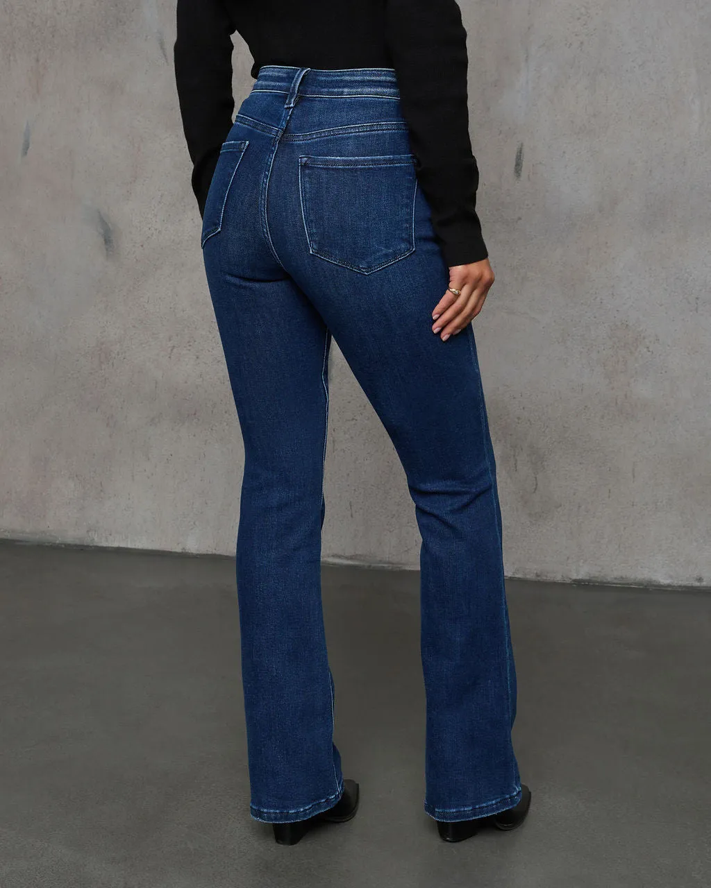 Dorina Super Stretch High Rise Flare Jeans sold by Vici product image thumbnail 4