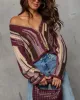 Express Yourself Abstract Knit Cardigan sold by Vici