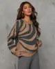 Warm Hold Abstract Pullover Sweater sold by Vici