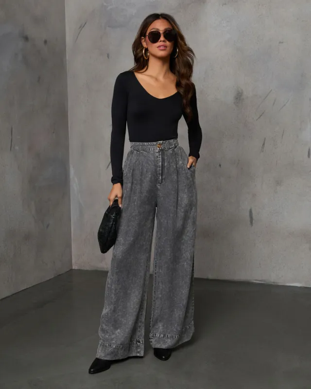 Kinslei High Rise Wide Leg Pants sold by Vici