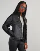 Jarrett Faux Leather Sherpa Contrast Jacket sold by Vici