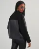 Jarrett Faux Leather Sherpa Contrast Jacket sold by Vici